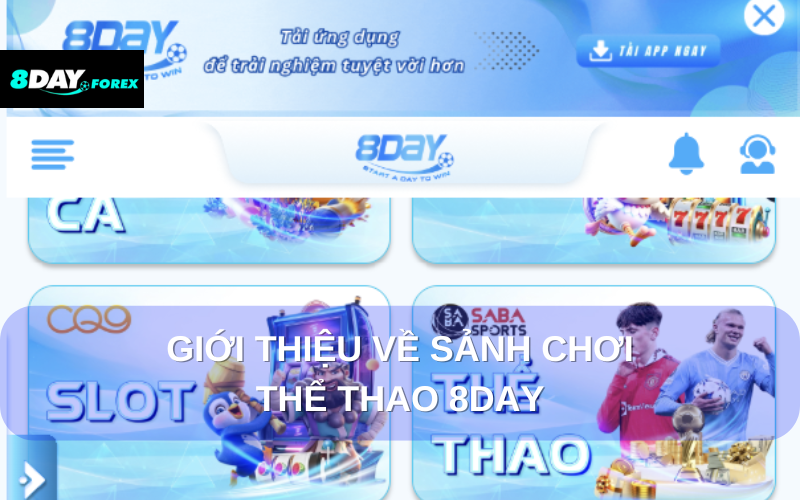 Giới thiệu về sảnh chơi thể thao 8Day