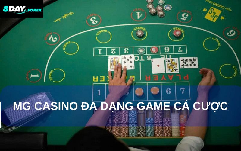 Nhiều thể loại game casino hấp dẫn tích hợp tại sảnh MG