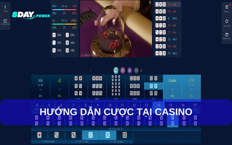 Cách chơi tại casino 8DAY