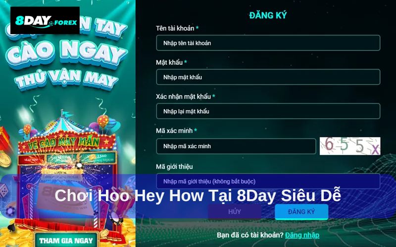 Chơi Hoo Hey How tại 8Day cực hấp dẫn