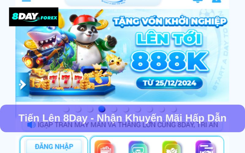 Chơi Tiến lên 8Day nhận quà hấp dẫn