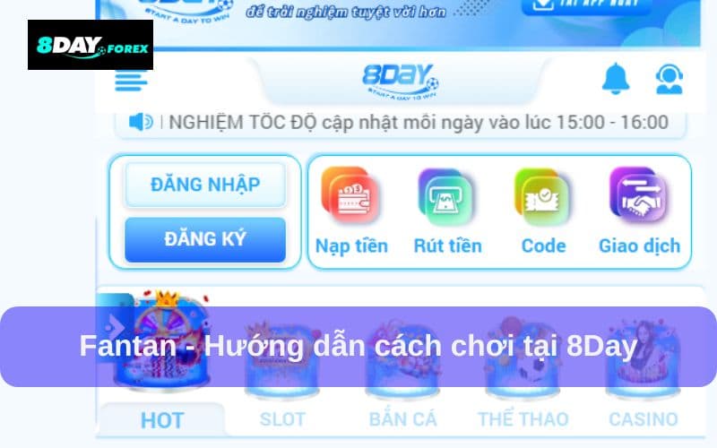 Fantan 8Day có cách chơi và tham gia đơn giản