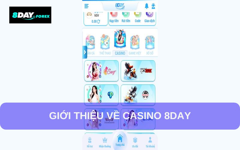 Giới thiệu casino 8DAY online