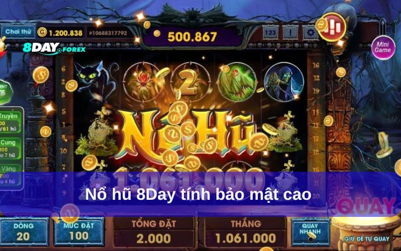 Bảo mật dữ liệu khi chơi nổ hũ 8Day rất tốt
