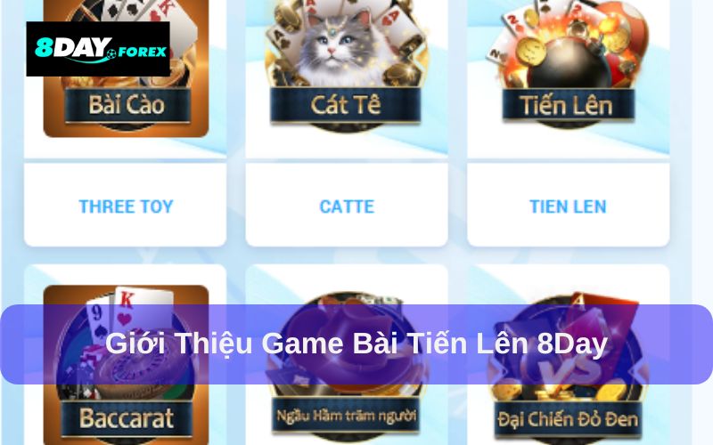 Tiến Lên 8Day có nhiều tính năng nổi bật