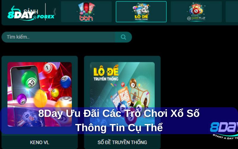 Thông tin cụ thể của ưu đãi các trò chơi xổ số