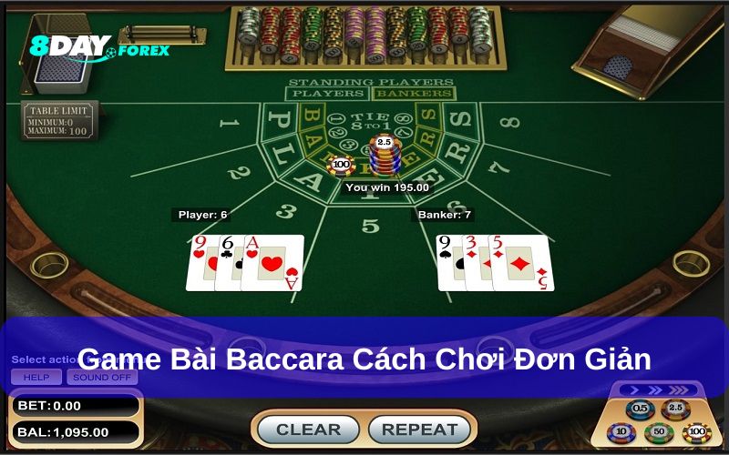 Cách chơi và quy luật rút bài Baccara đơn giản