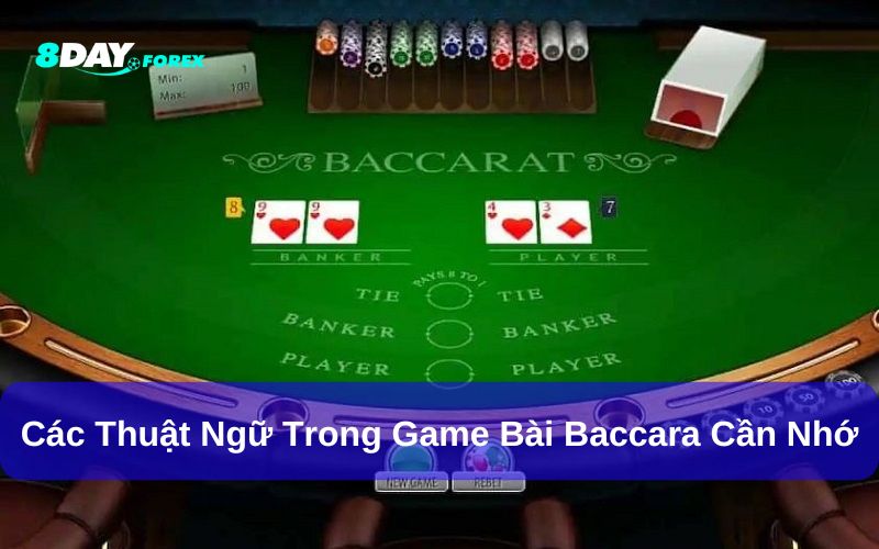Ghi nhớ thuật ngữ trong game bài Baccara để chơi hiệu quả